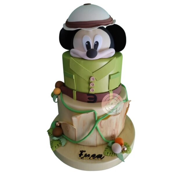 Torta scenografica - Topolino Safari