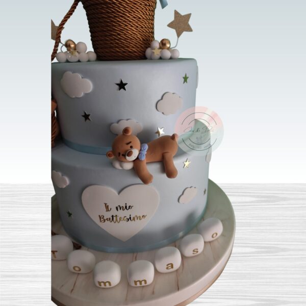 Torta scenografica Orsetti in mongolfiera - immagine 2