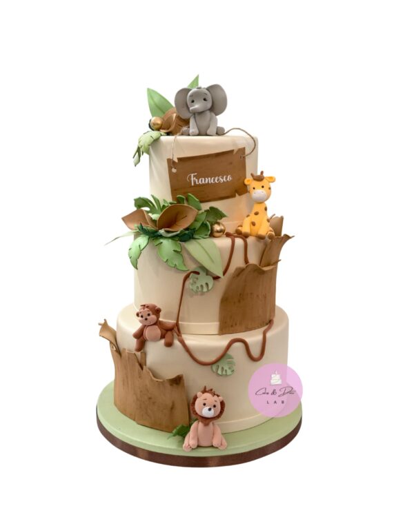 Torta scenografica Safari